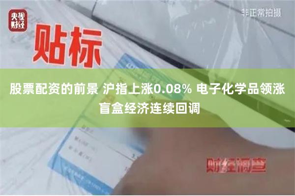 股票配资的前景 沪指上涨0.08% 电子化学品领涨 盲盒经济连续回调