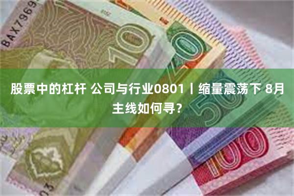股票中的杠杆 公司与行业0801丨缩量震荡下 8月主线如何寻？